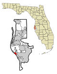 Pinellas County Florida Incorporated and Unincorporated areas Madeira Beach Highlighted